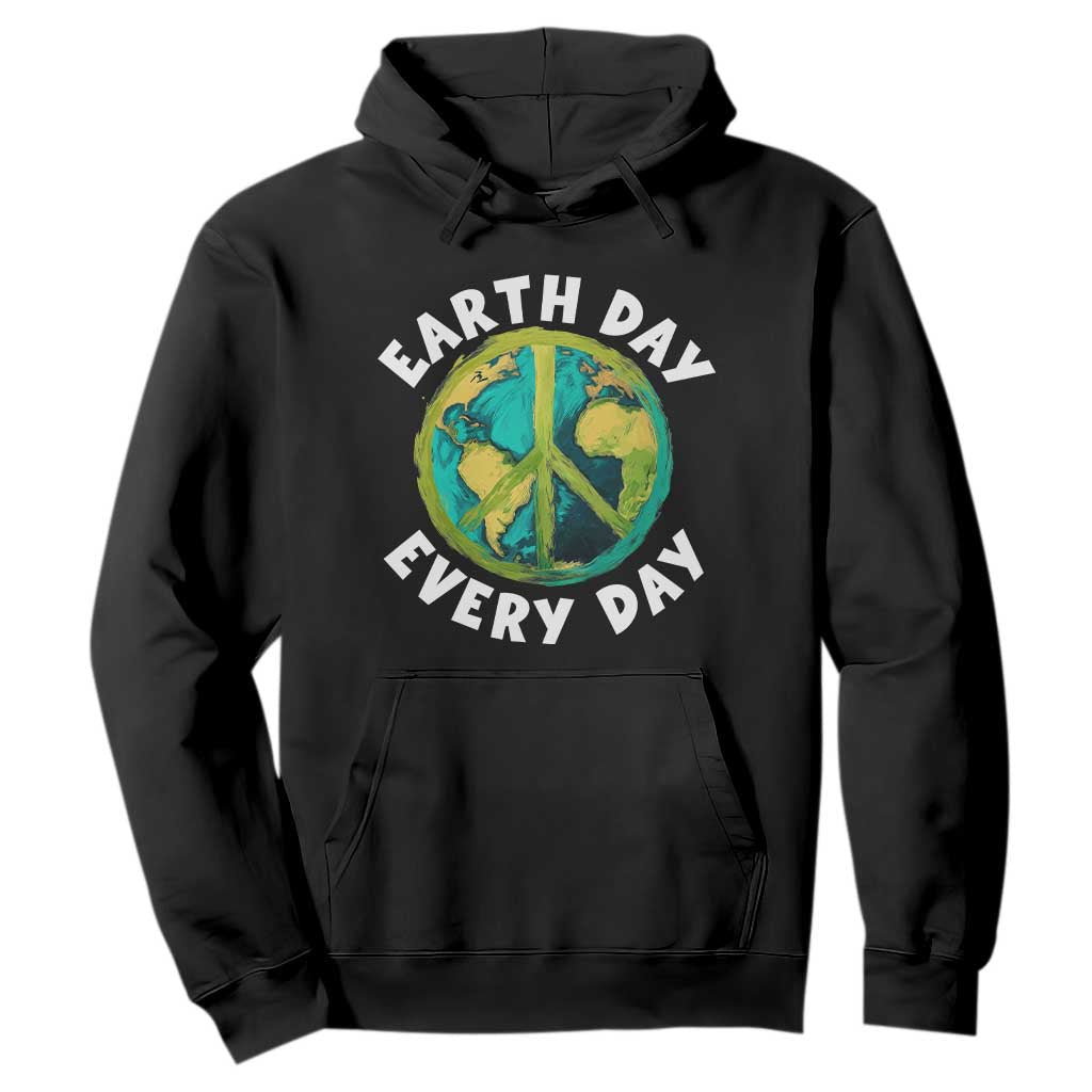 Earth Day Everyday Hoodie Peace Sign Nature Lover TS14 Black Print Your Wear