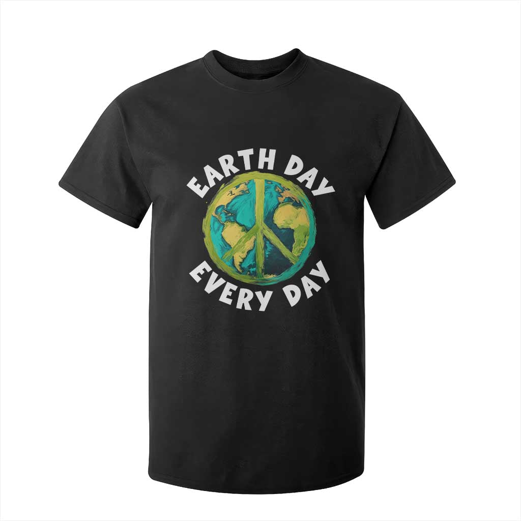 Earth Day Everyday T Shirt For Kid Peace Sign Nature Lover TS14 Black Print Your Wear