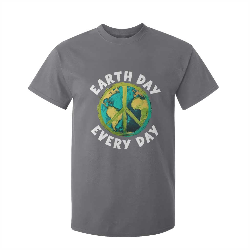 Earth Day Everyday T Shirt For Kid Peace Sign Nature Lover TS14 Charcoal Print Your Wear