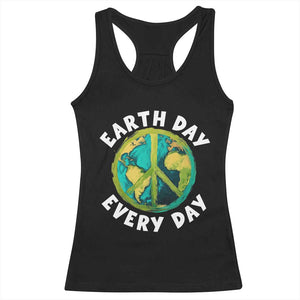 Earth Day Everyday Racerback Tank Top Peace Sign Nature Lover TS14 Black Print Your Wear