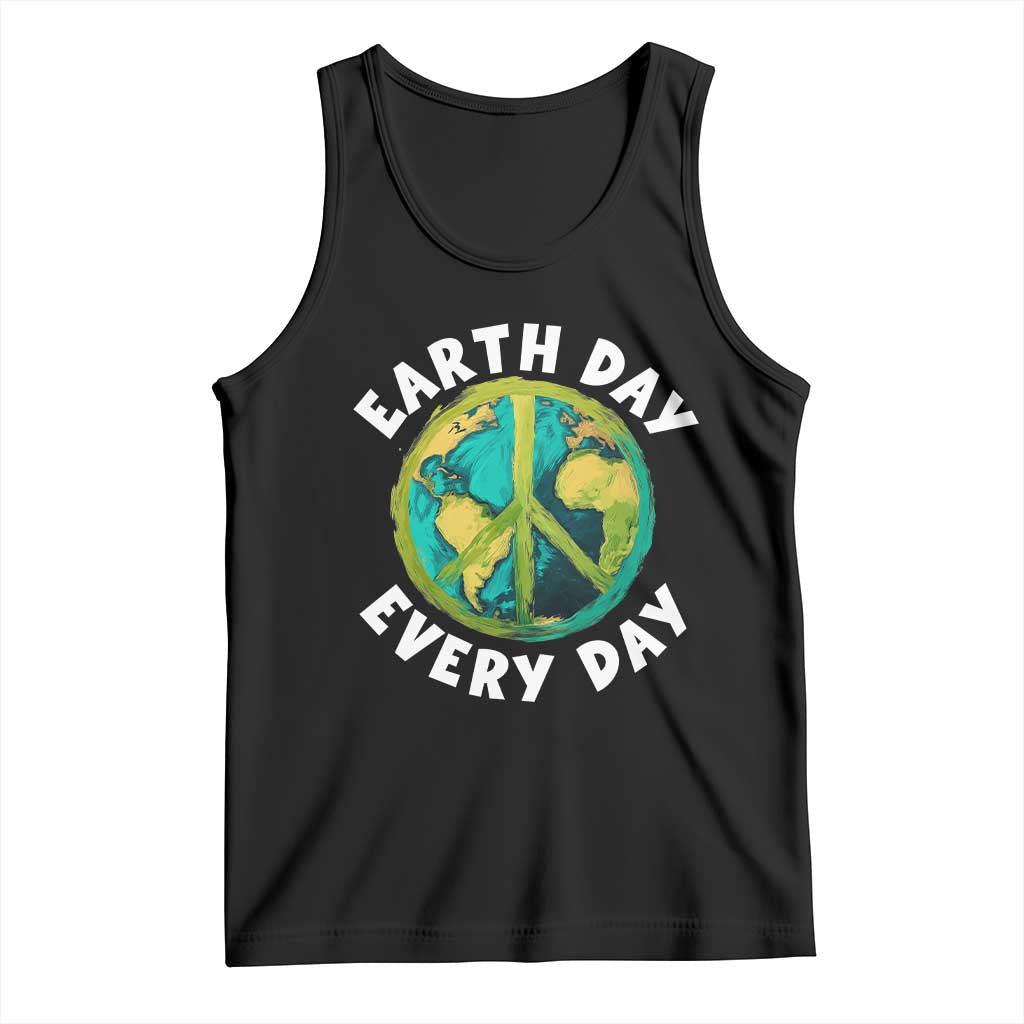 Earth Day Everyday Tank Top Peace Sign Nature Lover TS14 Black Print Your Wear