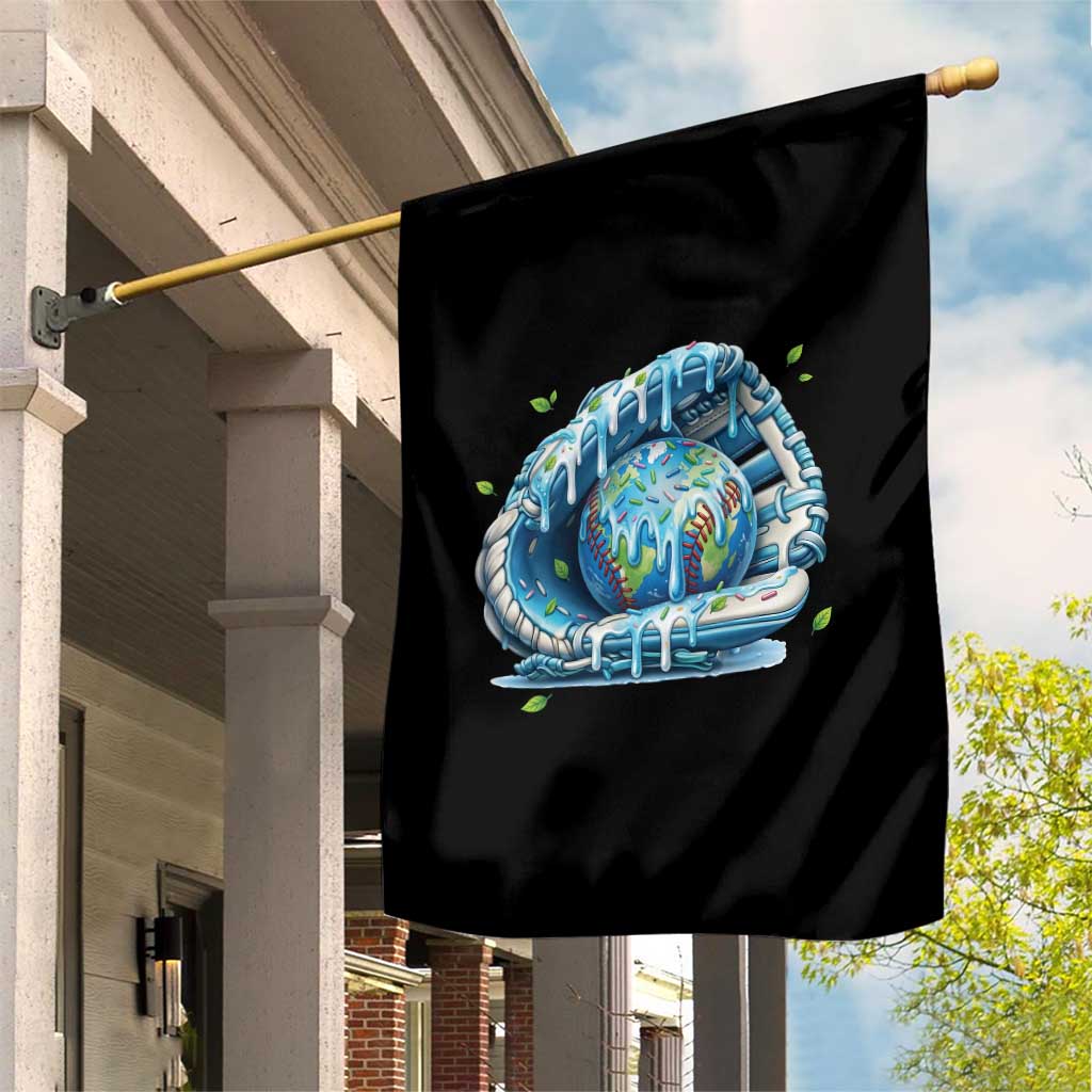 Earth Day Garden Flag Funny Baseball Ice Cream Drip Glove Eco Friendly TS14 Print Your Wear
