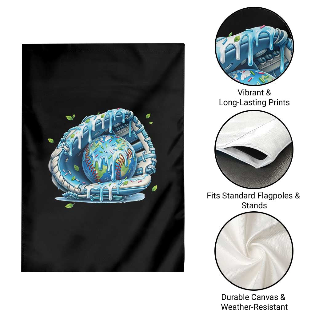 Earth Day Garden Flag Funny Baseball Ice Cream Drip Glove Eco Friendly TS14 Print Your Wear