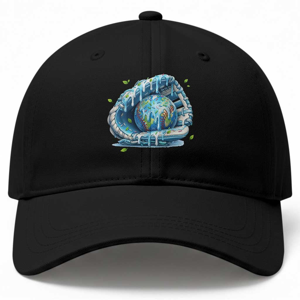 Earth Day Baseball Cap Funny Baseball Ice Cream Drip Glove Eco Friendly TS14 Print Your Wear