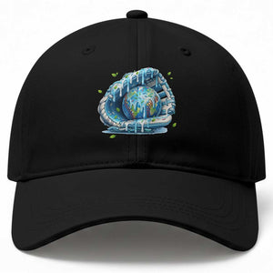 Earth Day Baseball Cap Funny Baseball Ice Cream Drip Glove Eco Friendly TS14 Print Your Wear