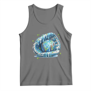 Earth Day Tank Top Funny Baseball Ice Cream Drip Glove Eco Friendly TS14 Black Heather Print Your Wear