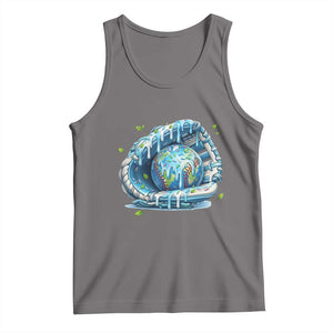 Earth Day Tank Top Funny Baseball Ice Cream Drip Glove Eco Friendly TS14 Deep Heather Print Your Wear