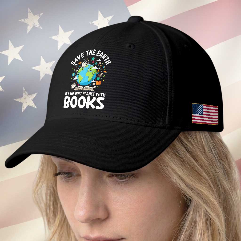 Save the Earth Baseball Cap It's the Only Planet with Books TS14 Print Your Wear