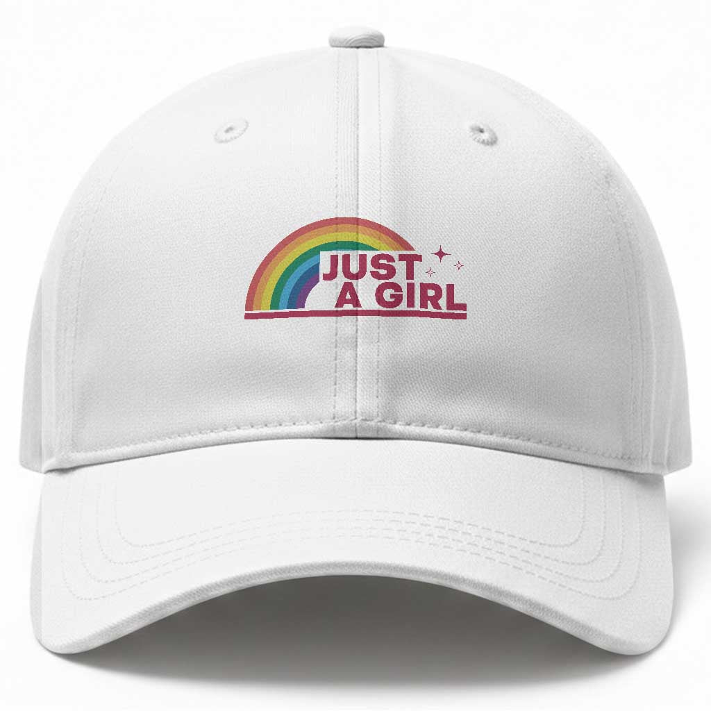 Just A Girl LGBTQ Pride Month Baseball Cap TS14 Print Your Wear