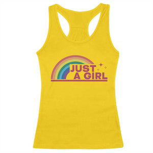 Just A Girl LGBTQ Pride Month Racerback Tank Top TS14 Daisy Print Your Wear