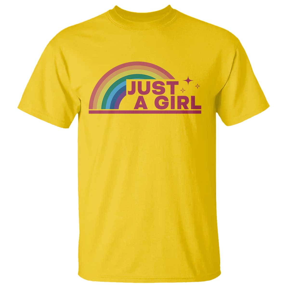 Just A Girl LGBTQ Pride Month T Shirt TS14 Daisy Print Your Wear
