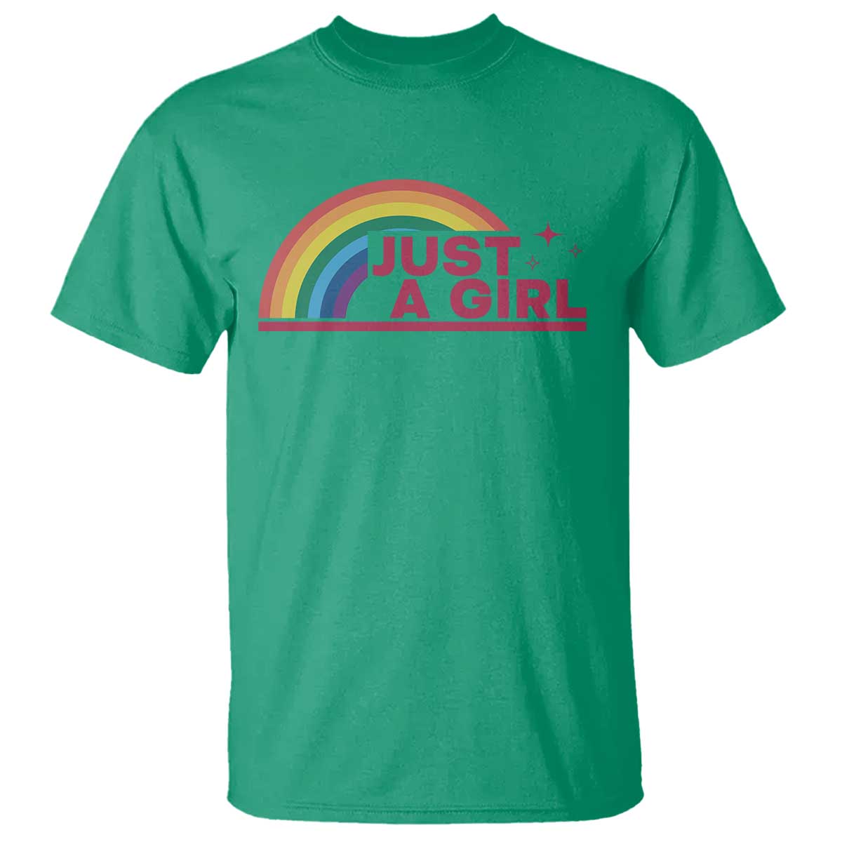 Just A Girl LGBTQ Pride Month T Shirt TS14 Irish Green Print Your Wear