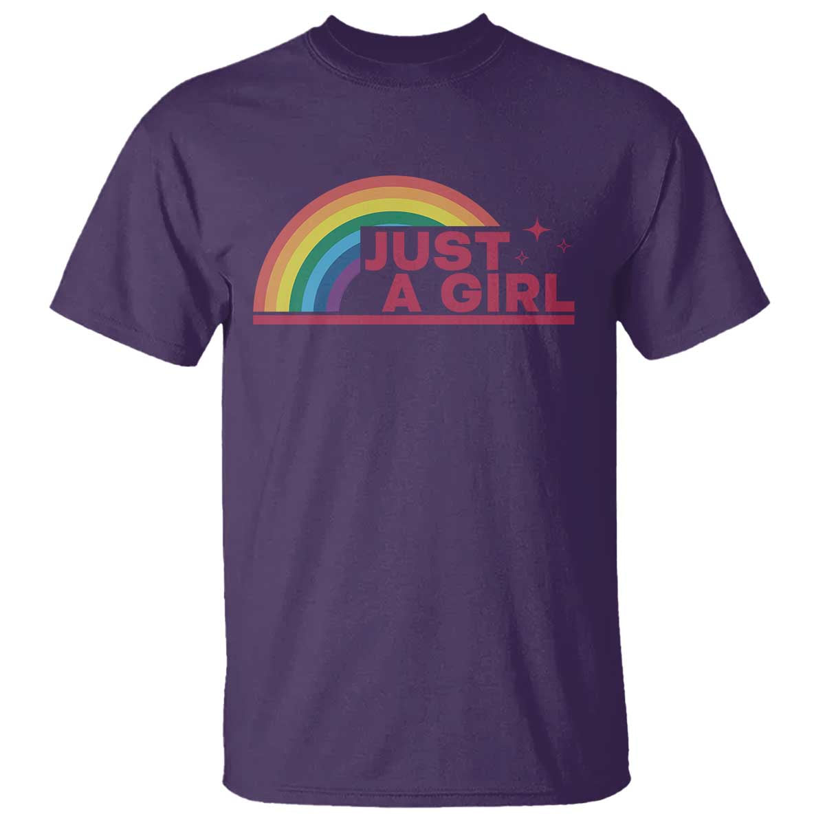Just A Girl LGBTQ Pride Month T Shirt TS14 Purple Print Your Wear