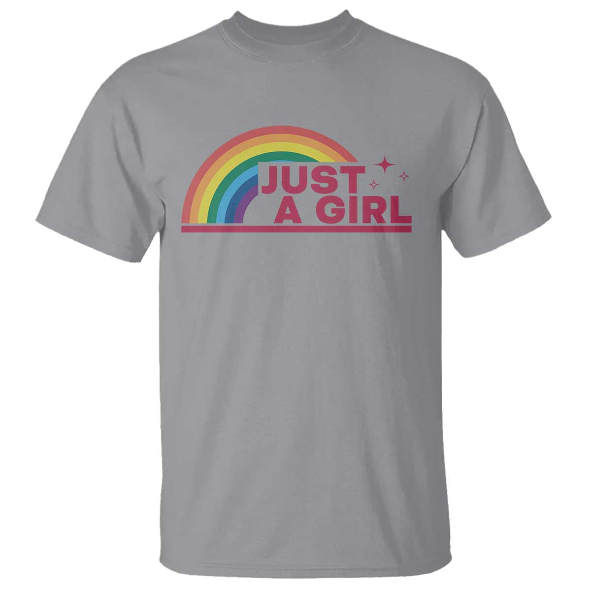 Just A Girl LGBTQ Pride Month T Shirt TS14 Sport Gray Print Your Wear