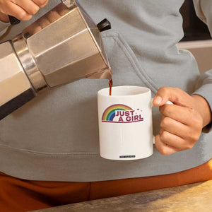 Just A Girl LGBTQ Pride Month Coffee Mug TS14 Print Your Wear