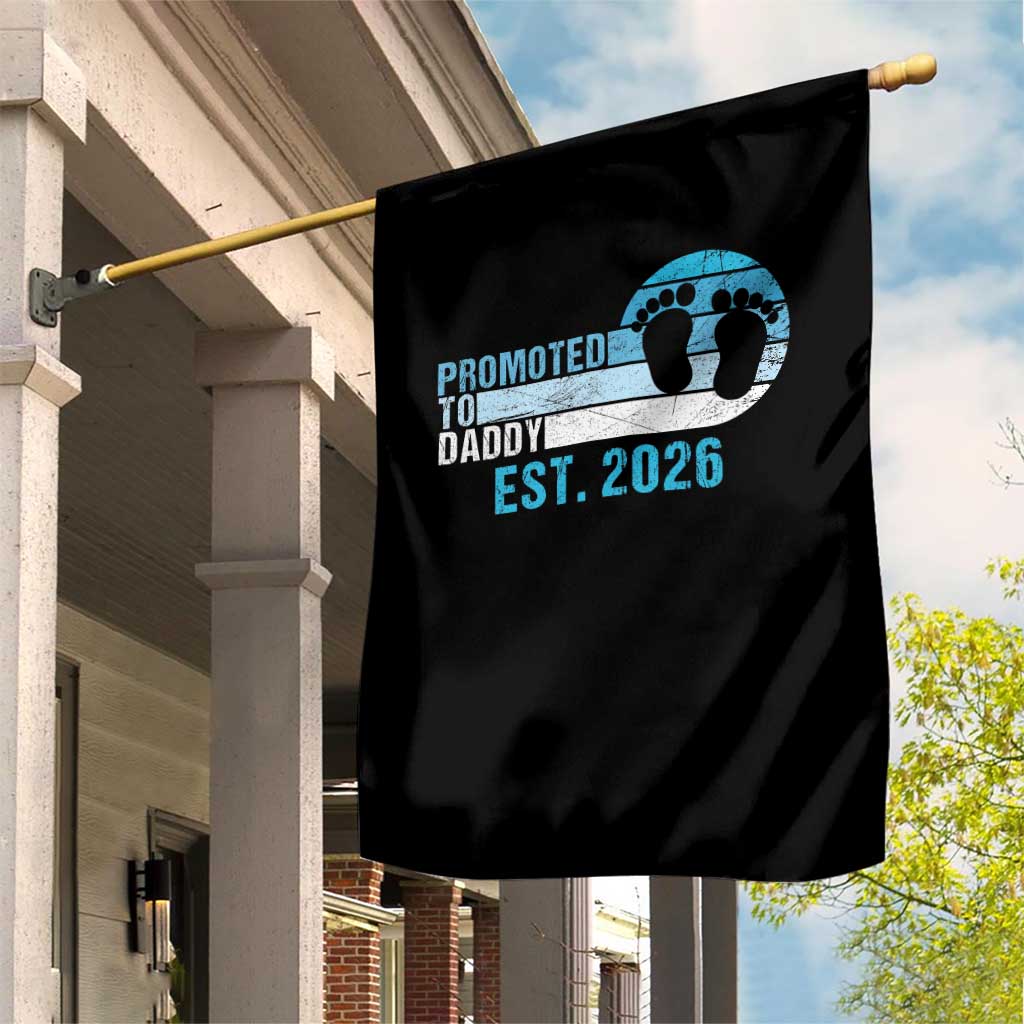 Promoted to Daddy 2026 Garden Flag Funny Pregnancy Reveal TS14 Print Your Wear