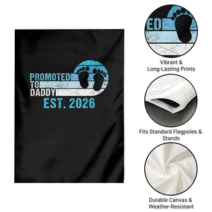 Promoted to Daddy 2026 Garden Flag Funny Pregnancy Reveal TS14 Print Your Wear