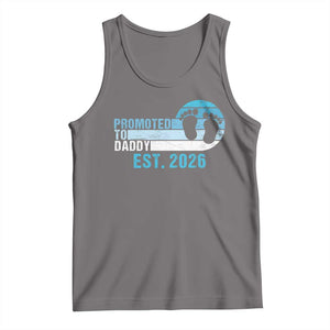 Promoted to Daddy 2026 Tank Top Funny Pregnancy Reveal TS14 Deep Heather Print Your Wear