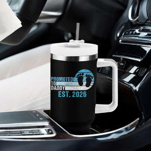 Promoted to Daddy 2026 Tumbler With Handle Funny Pregnancy Reveal TS14 Print Your Wear
