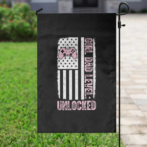 Girl Dad Level Unlocked Garden Flag Funny New Dad TS14 Print Your Wear