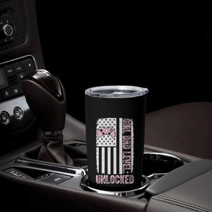 Girl Dad Level Unlocked Tumbler Cup Funny New Dad TS14 Print Your Wear