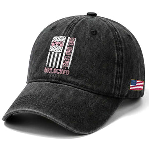 Girl Dad Level Unlocked Washed Cotton Baseball Cap Funny New Dad TS14 Print Your Wear
