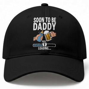 Dad to Be 2026 Baseball Cap Promoted To Daddy Beer Lover New Baby Gift TS14 Print Your Wear