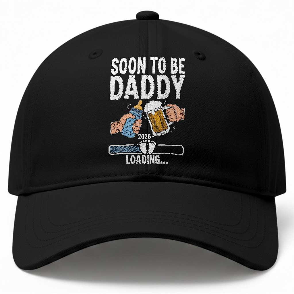 Dad to Be 2026 Baseball Cap Promoted To Daddy Beer Lover New Baby Gift TS14 Print Your Wear