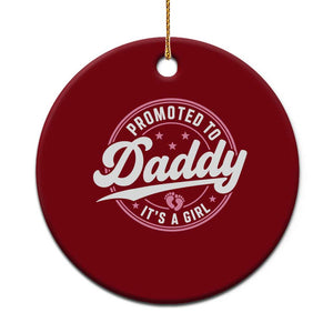 Promoted To Daddy It's A Girl Ceramic Ornament Funny Pregnancy Reveal TS14 1pc Red Print Your Wear