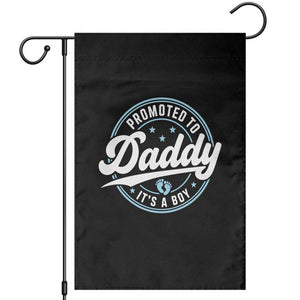 Promoted To Daddy It's A Boy Garden Flag Funny Pregnancy Reveal TS14 Black Print Your Wear