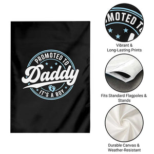 Promoted To Daddy It's A Boy Garden Flag Funny Pregnancy Reveal TS14 Print Your Wear