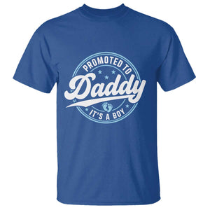 Promoted To Daddy It's A Boy T Shirt Funny Pregnancy Reveal TS14 Royal Blue Print Your Wear