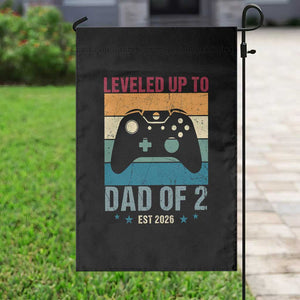 Dad Level Unlocked Garden Flag Funny New Dad Gaming Father's Day Gift TS14 Print Your Wear