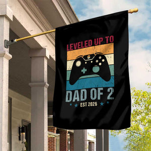 Dad Level Unlocked Garden Flag Funny New Dad Gaming Father's Day Gift TS14 Print Your Wear