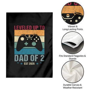 Dad Level Unlocked Garden Flag Funny New Dad Gaming Father's Day Gift TS14 Print Your Wear