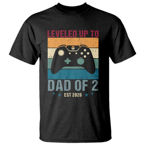 Dad Level Unlocked T Shirt Funny New Dad Gaming Father's Day Gift TS14 Black Print Your Wear