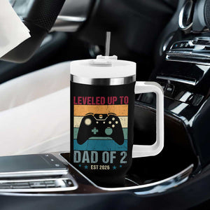 Dad Level Unlocked Tumbler With Handle Funny New Dad Gaming Father's Day Gift TS14 Print Your Wear