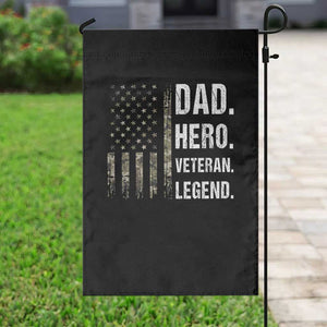 Dad Hero Veteran Legend Camouflage Father's Day Garden Flag TS14 Print Your Wear