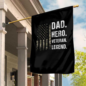 Dad Hero Veteran Legend Camouflage Father's Day Garden Flag TS14 Print Your Wear