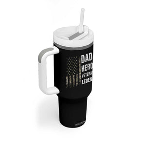 Dad Hero Veteran Legend Camouflage Father's Day Tumbler With Handle TS14 Print Your Wear