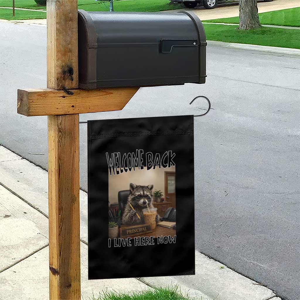 Funny Raccoon School Principal Garden Flag Welcom Back To School TS14 Print Your Wear