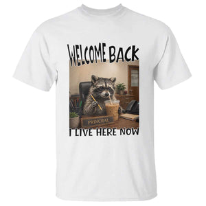 Funny Raccoon School Principal T Shirt Welcom Back To School TS14 White Print Your Wear