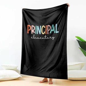 Boho Retro Vintage Elementary Principal Back to School Throw Blanket TS14 Print Your Wear