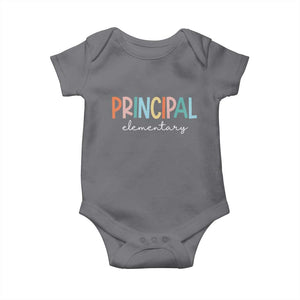 Boho Retro Vintage Elementary Principal Back to School Baby Onesie TS14 Charcoal Print Your Wear