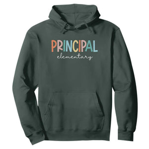 Boho Retro Vintage Elementary Principal Back to School Hoodie TS14 Dark Forest Green Print Your Wear