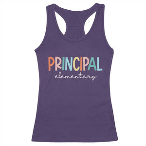 Boho Retro Vintage Elementary Principal Back to School Racerback Tank Top TS14 Purple Print Your Wear