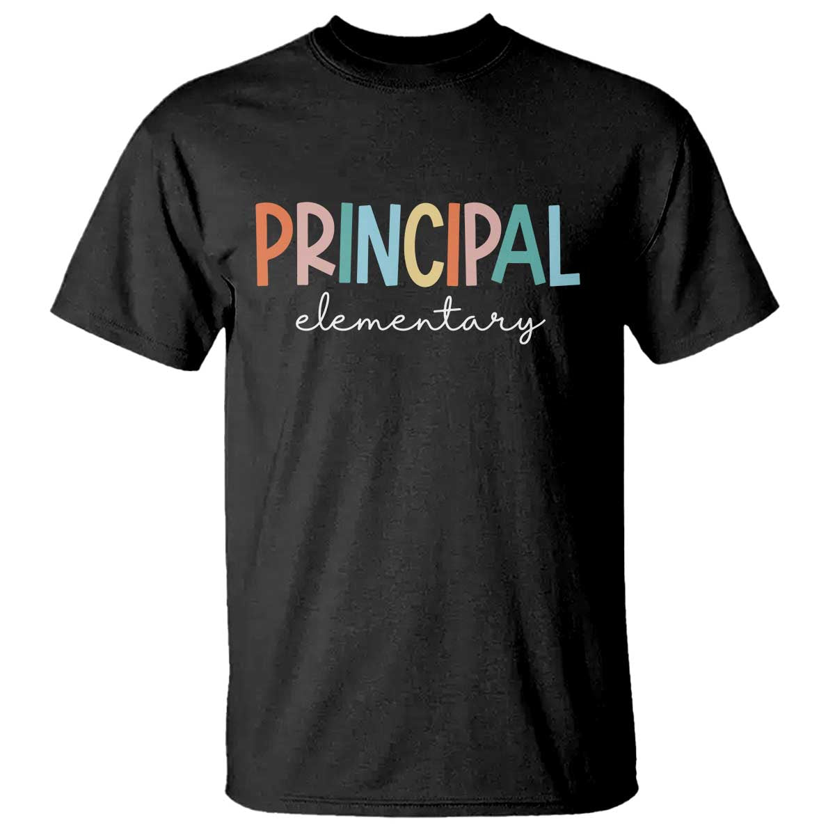 Boho Retro Vintage Elementary Principal Back to School T Shirt TS14 Black Print Your Wear