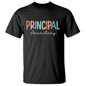 Boho Retro Vintage Elementary Principal Back to School T Shirt TS14 Black Print Your Wear