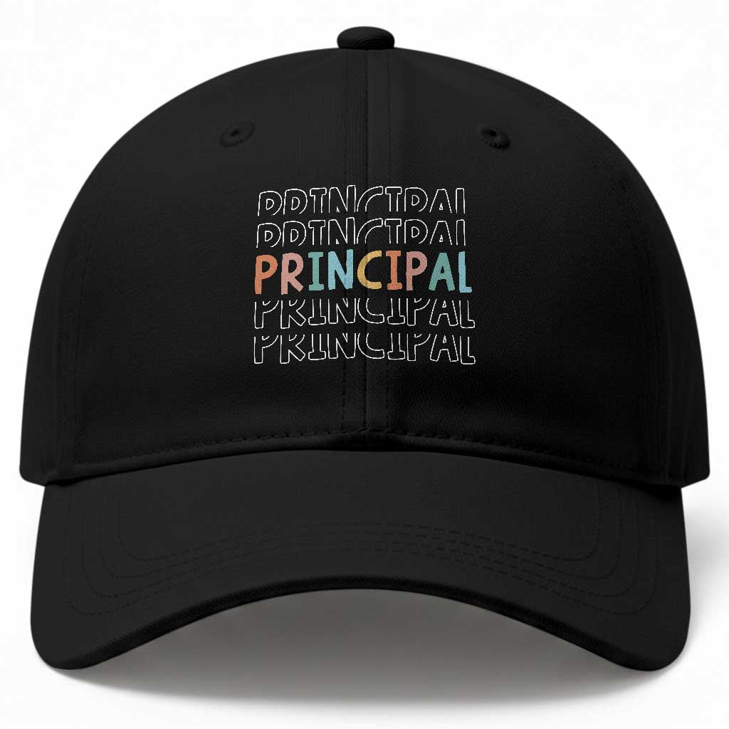 Boho Retro Vintage Principal Back to School Baseball Cap TS14 Print Your Wear