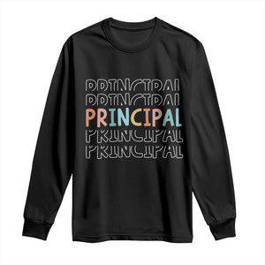 Boho Retro Vintage Principal Back to School Long Sleeve Shirt TS14 Black Print Your Wear